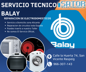 Telefono del Servicio Tecnico Balay Sator