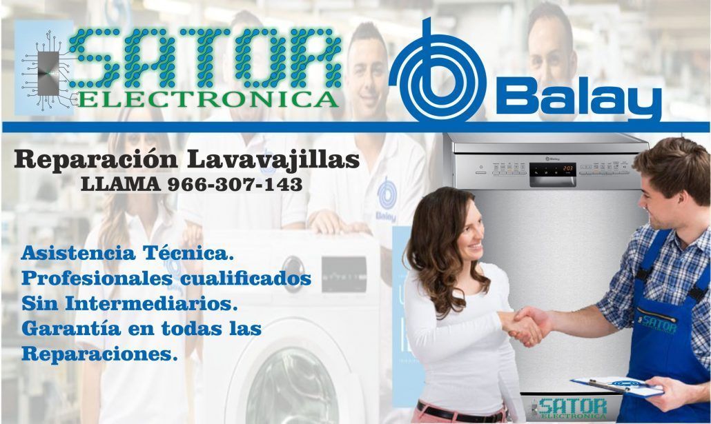 Servicio a Domicilio Lavavajillas Balay alicante Sator